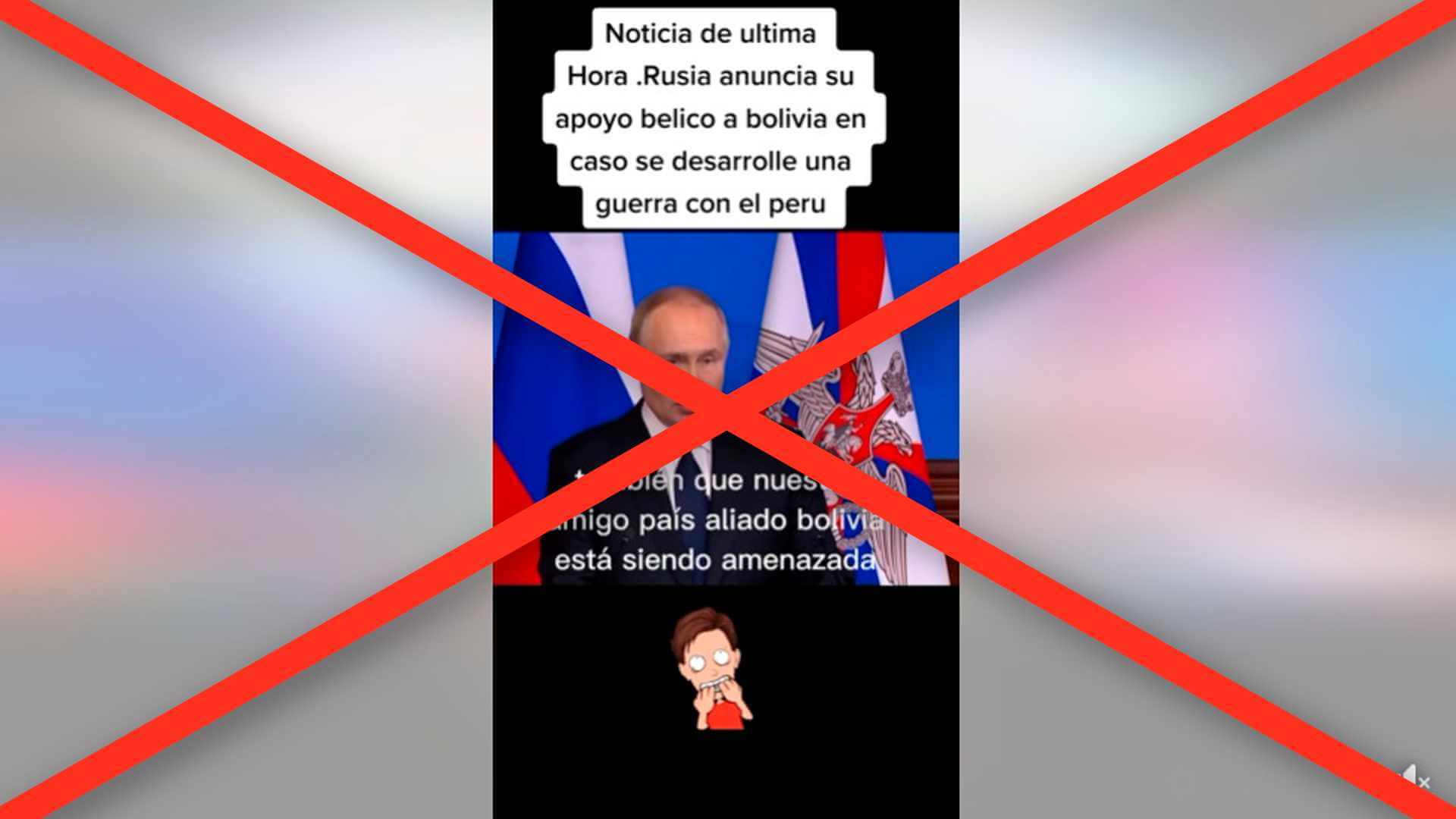 Es falso que Vladimir Putin anunció apoyo bélico de Rusia a Bolivia ante una eventual guerra con Perú