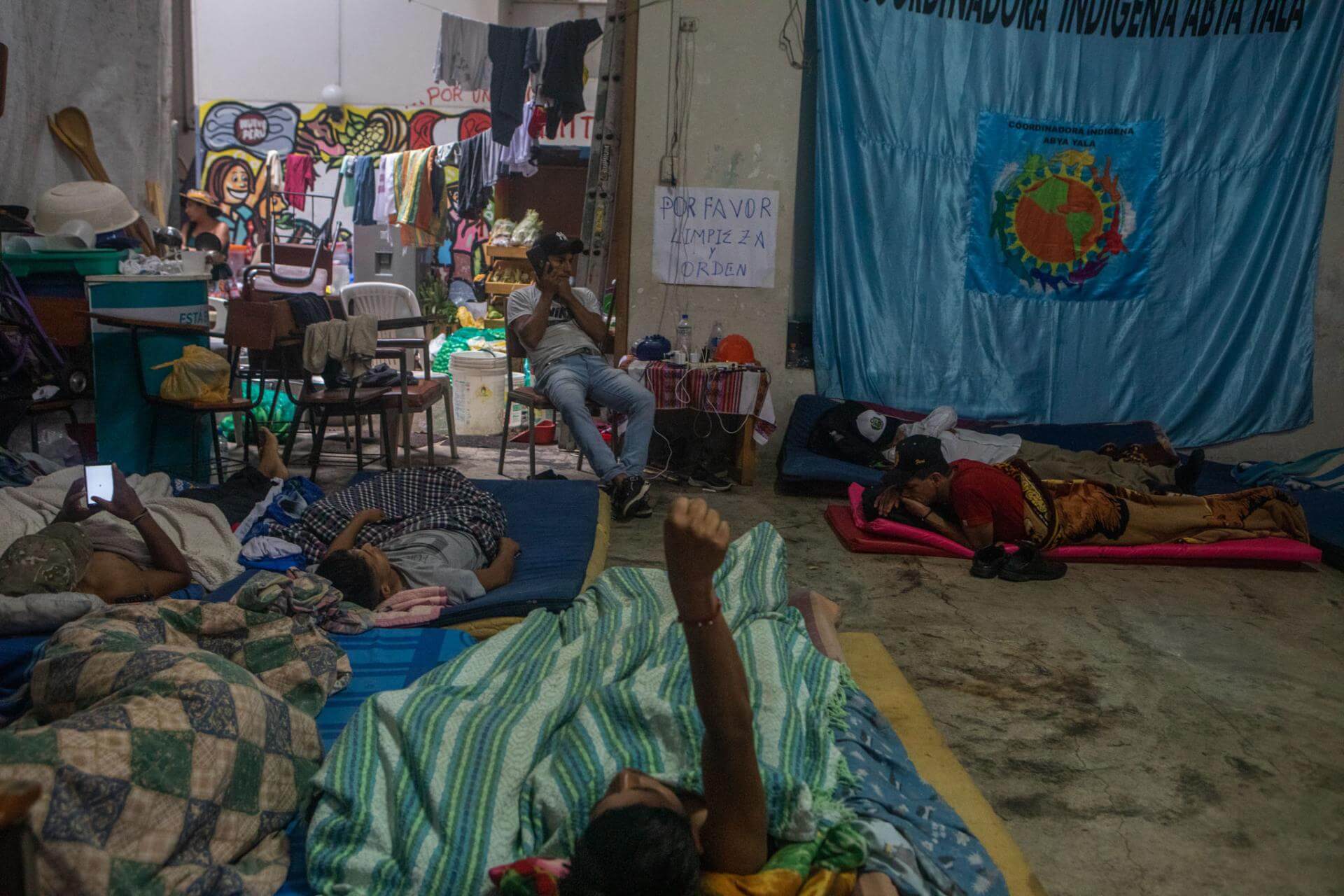 MOTIVACIÓN. Los manifestantes permanecen en locales comunales o casas de Lima mientras dure las protestas.