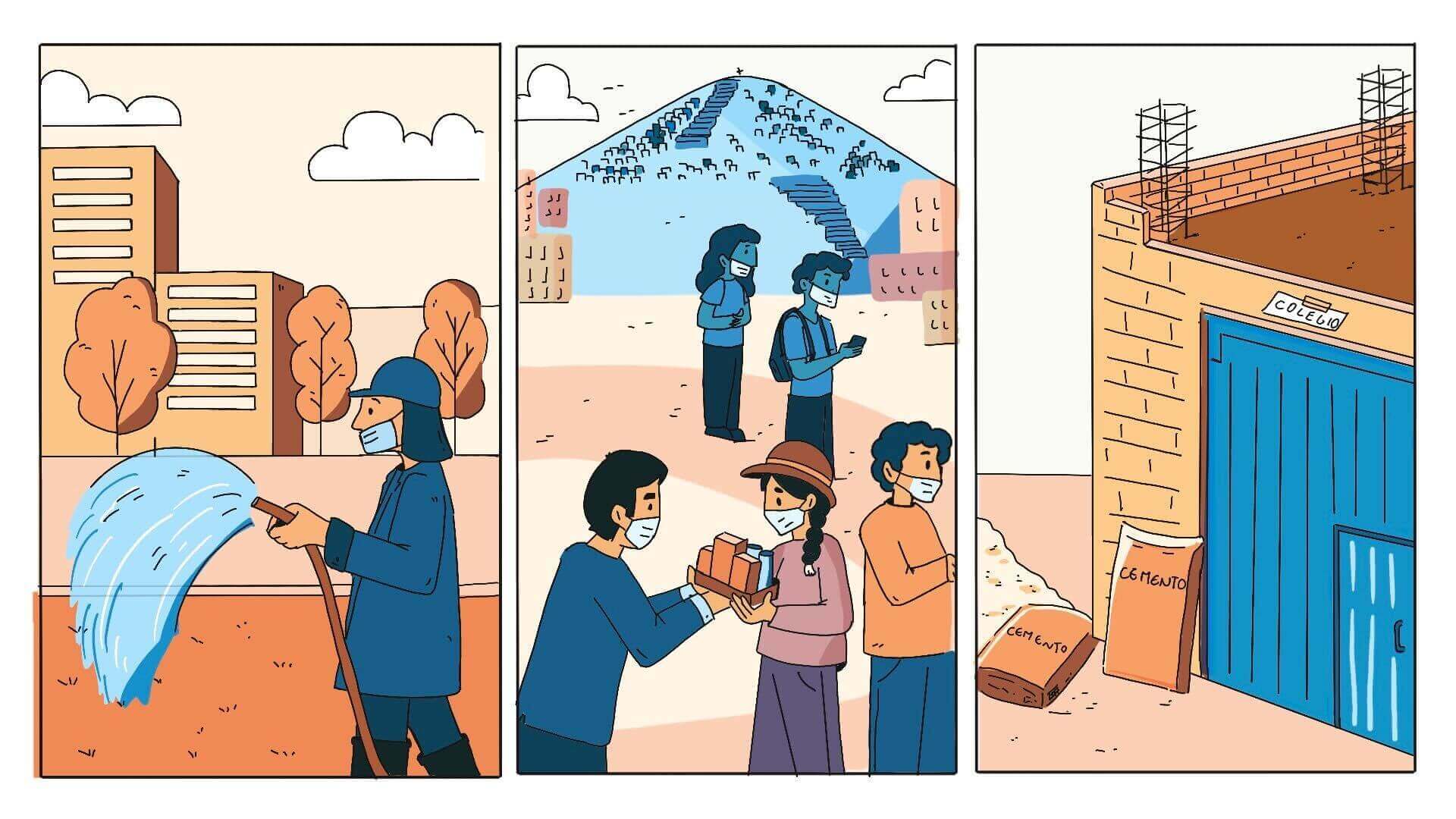 DIFFERENCES. In Latin America, there were poor districts that prioritized the delivery of food aid, while wealthy sectors allocated resources to green areas or public safety.