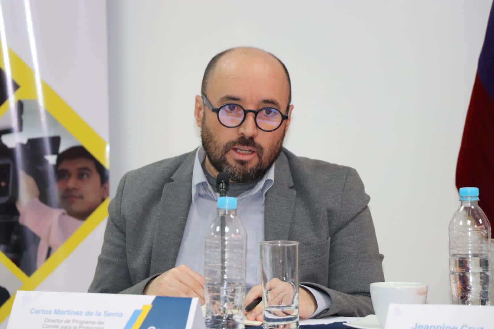 POSICIÓN. Carlos Martínez de la Serna, representante de CPJ, calificó de preocupante la situación de la prensa en el Perú.