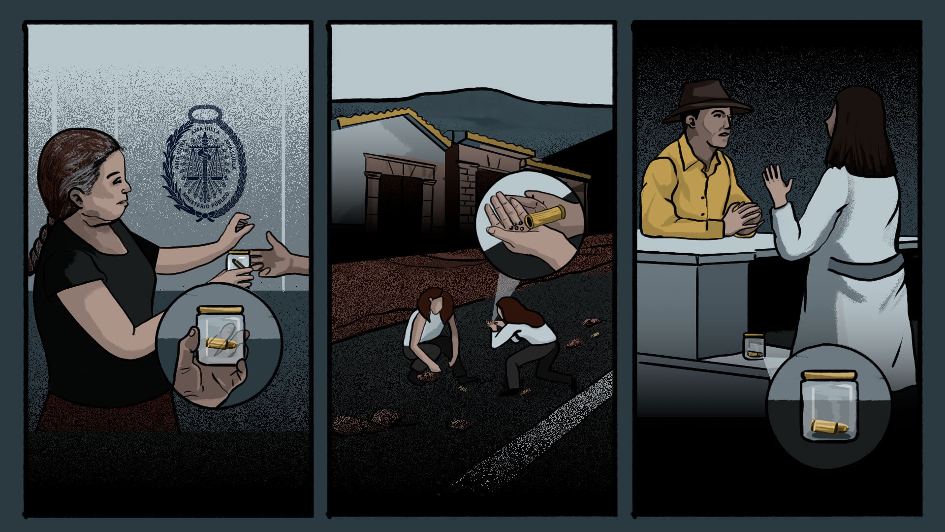 NEGLIGENCIA. Diversos casos demuestran que algunos proyectiles pasaron por varias manos antes de llegar a la Fiscalía.