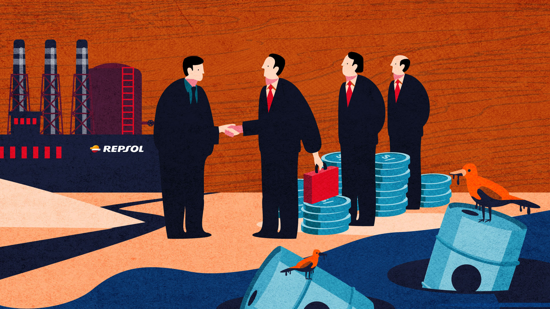 FINANCERS. In 2022, the year of the oil spill in Peru, Repsol S.A. received financing from more than 450 investors.