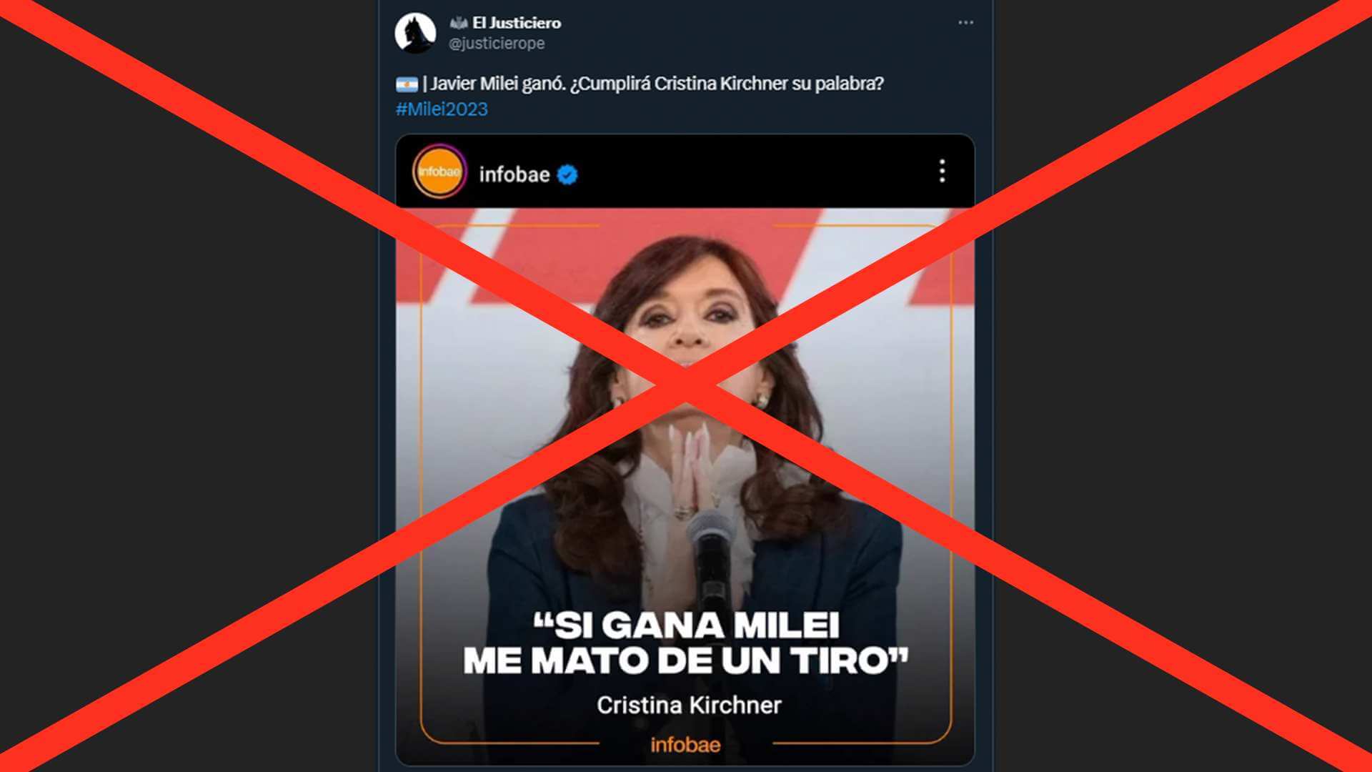 FALSO. Vocero de Cristina Fernández descartó la versión.