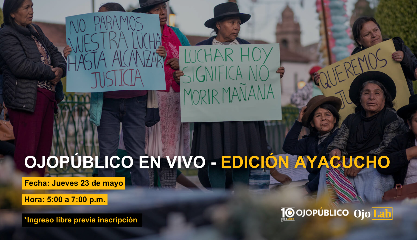 OjoPúblico En Vivo - Ayacucho. Únete a esta conversación sobre democracia y derechos humanos.