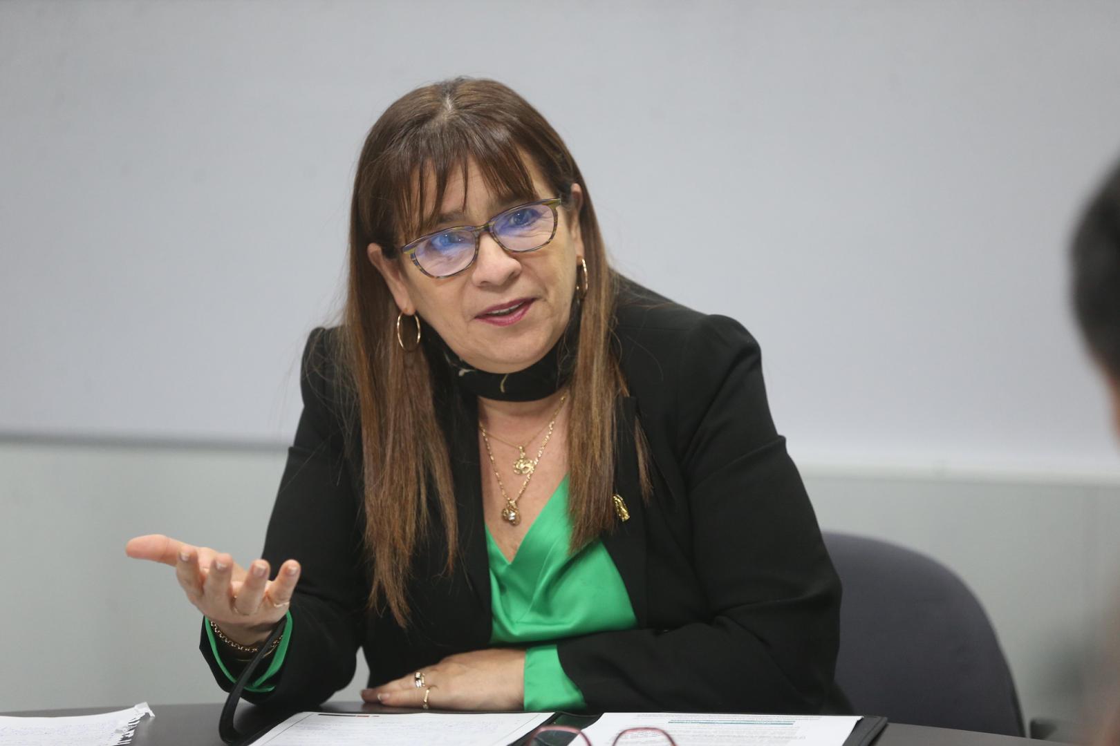 REACCIÓN. Exministra de Educación Miriam Ponce reconoció que sus declaraciones muestran un aumento patrimonial tras su paso por el Ejecutivo.