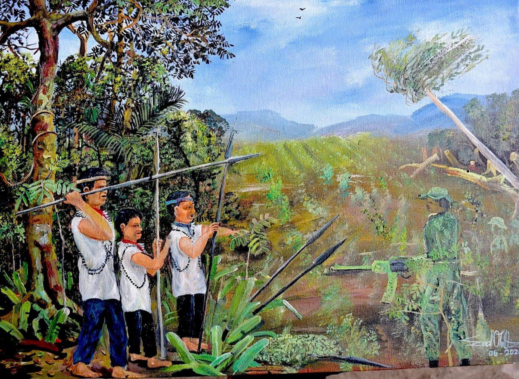 AMENAZADOS. Sobre el territorio de los siona, los grupos armados Comandos de Frontera y el Frente Carolina Ramírez se disputan el control de plantaciones y rutas.