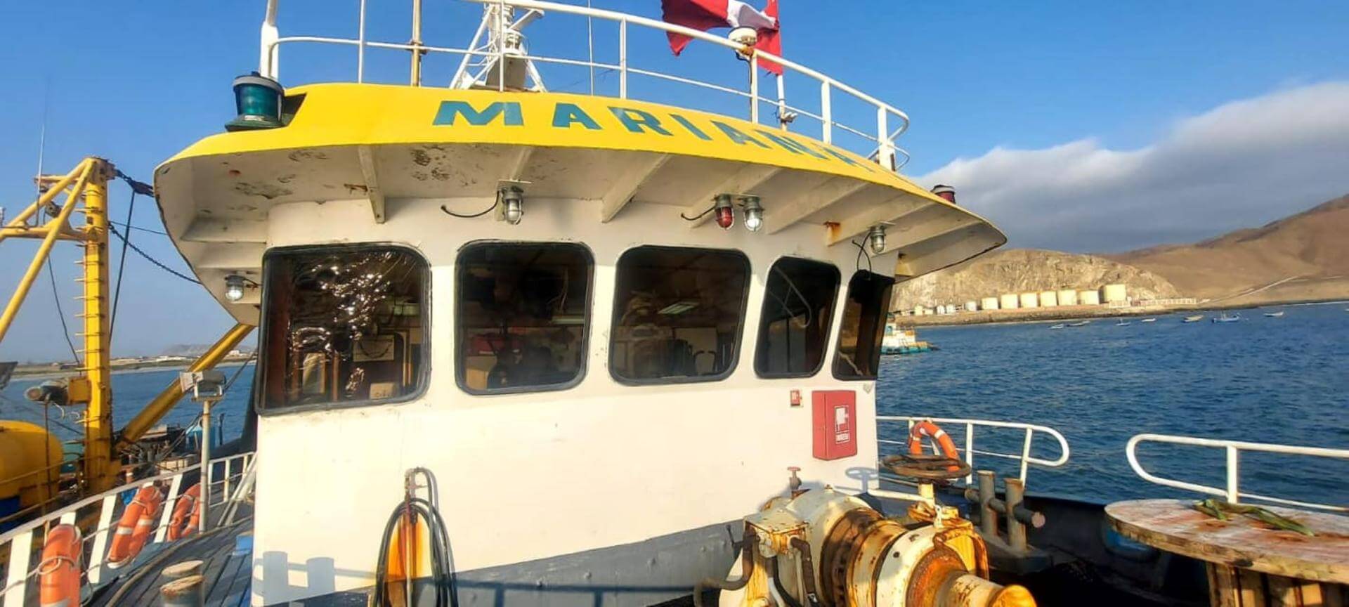 MARIANA B. La embarcación de Hayduk pescó jureles juveniles en exceso en el litoral de Tacna. Hecho data de 2018. 