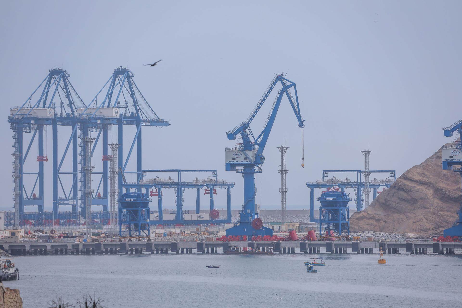 CUENTA REGRESIVA. La inauguración del puerto está prevista para este 14 de noviembre. La presidenta Dina Boluarte y su par chino Xi Jinping participarán del evento de modo virtual.