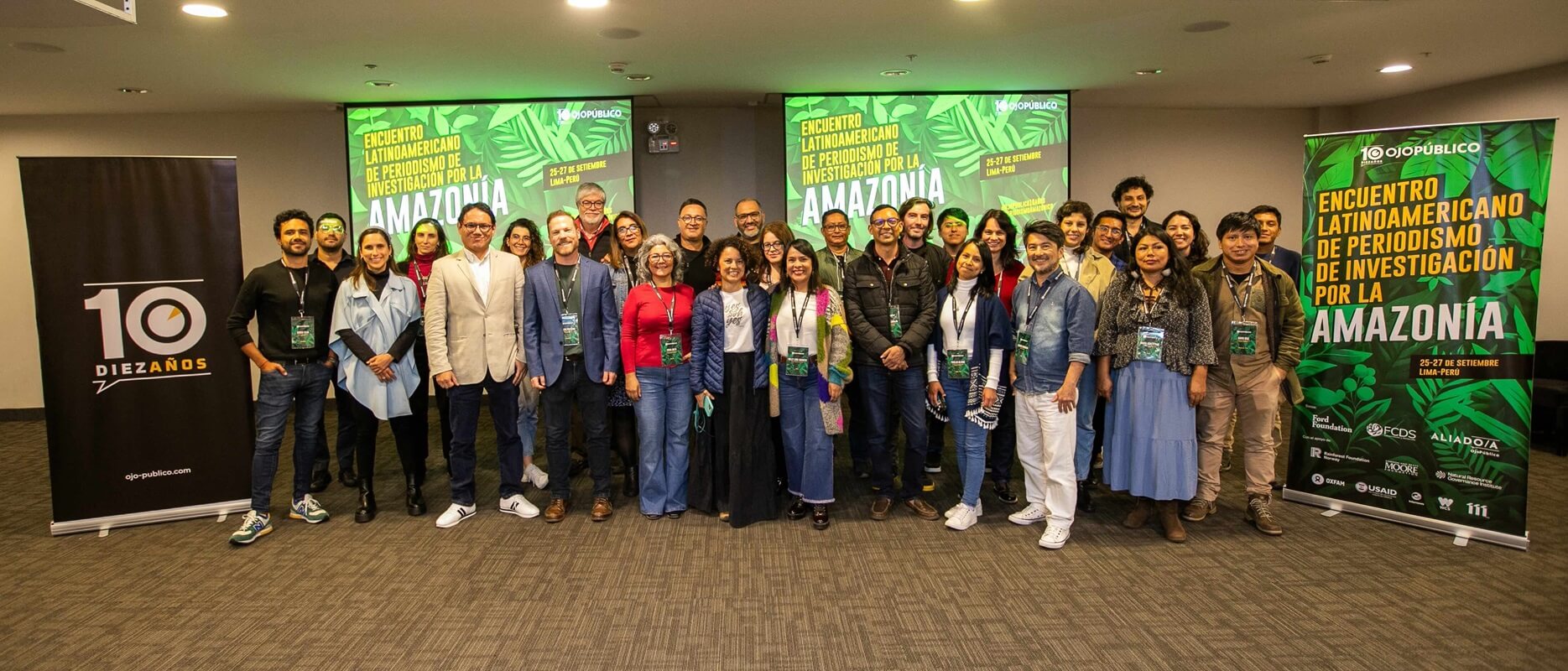 PRIMER ENCUENTRO. Directores, editores y periodistas de investigación de diez países latinoamericanos se reunieron en Lima durante el Primer Encuentro Latinoamericano de Periodismo de Investigación por la Amazonía.