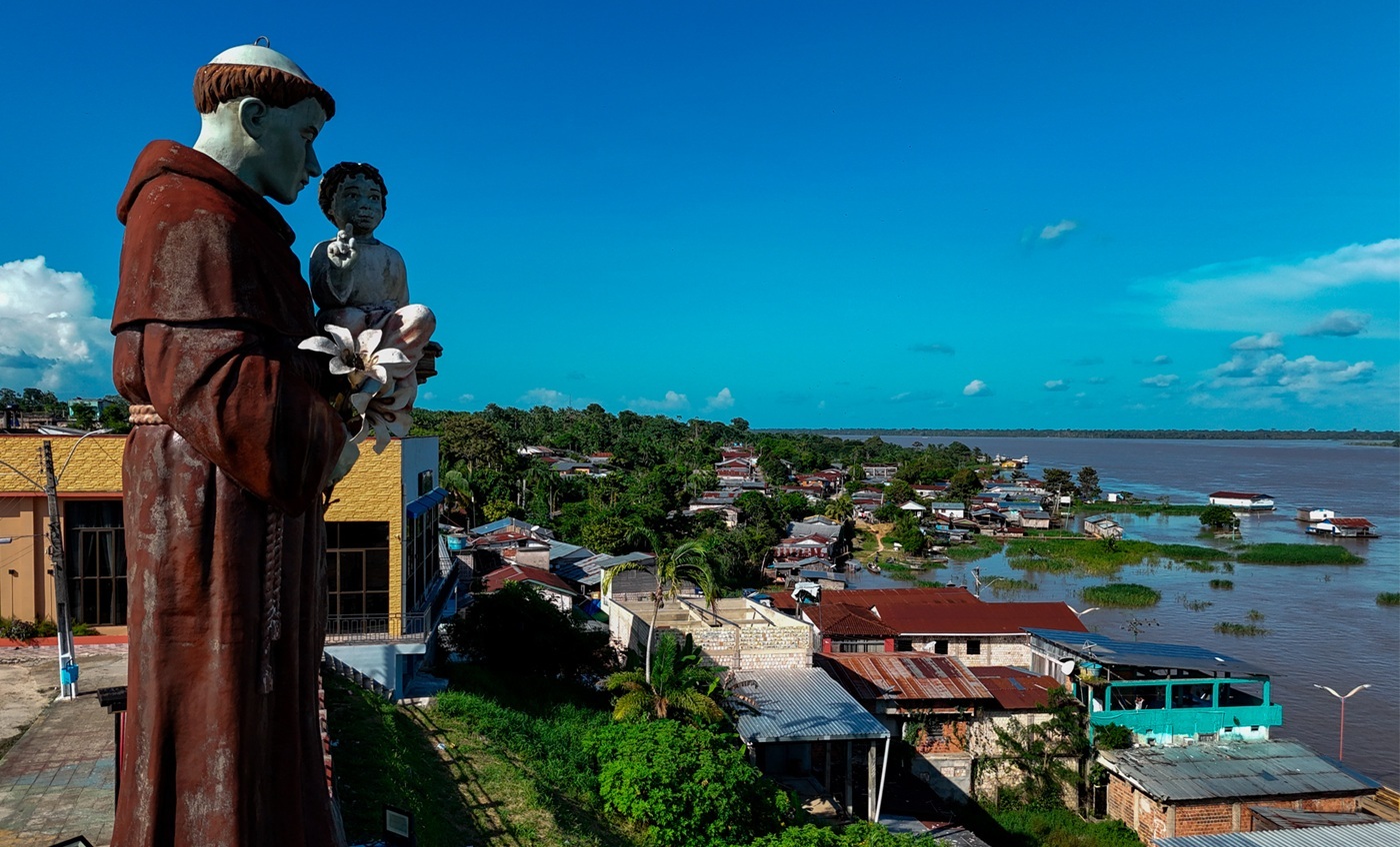 DELITOS. El municipio amazónico de Santo Antônio do Içá, a orillas del Río Putumayo en Brasil, está en la ruta del narcotráfico y del oro ilegal.