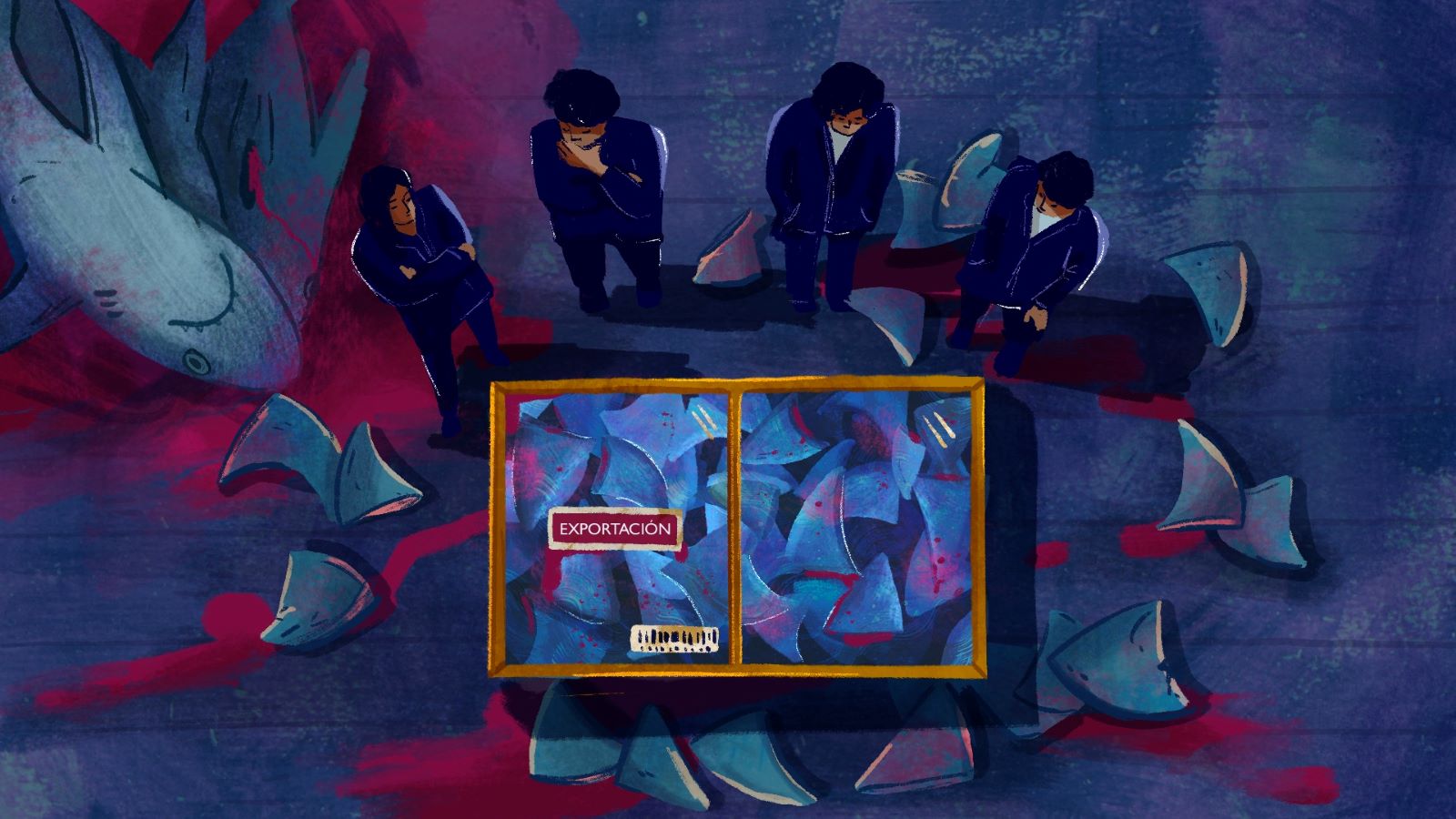 INVESTIGADOS. Funcionarios de Produce y  tres exportadoras de aletas de tiburón están involucrados en investigación fiscal sobre permisos irregulares para enviar este recurso al exterior.