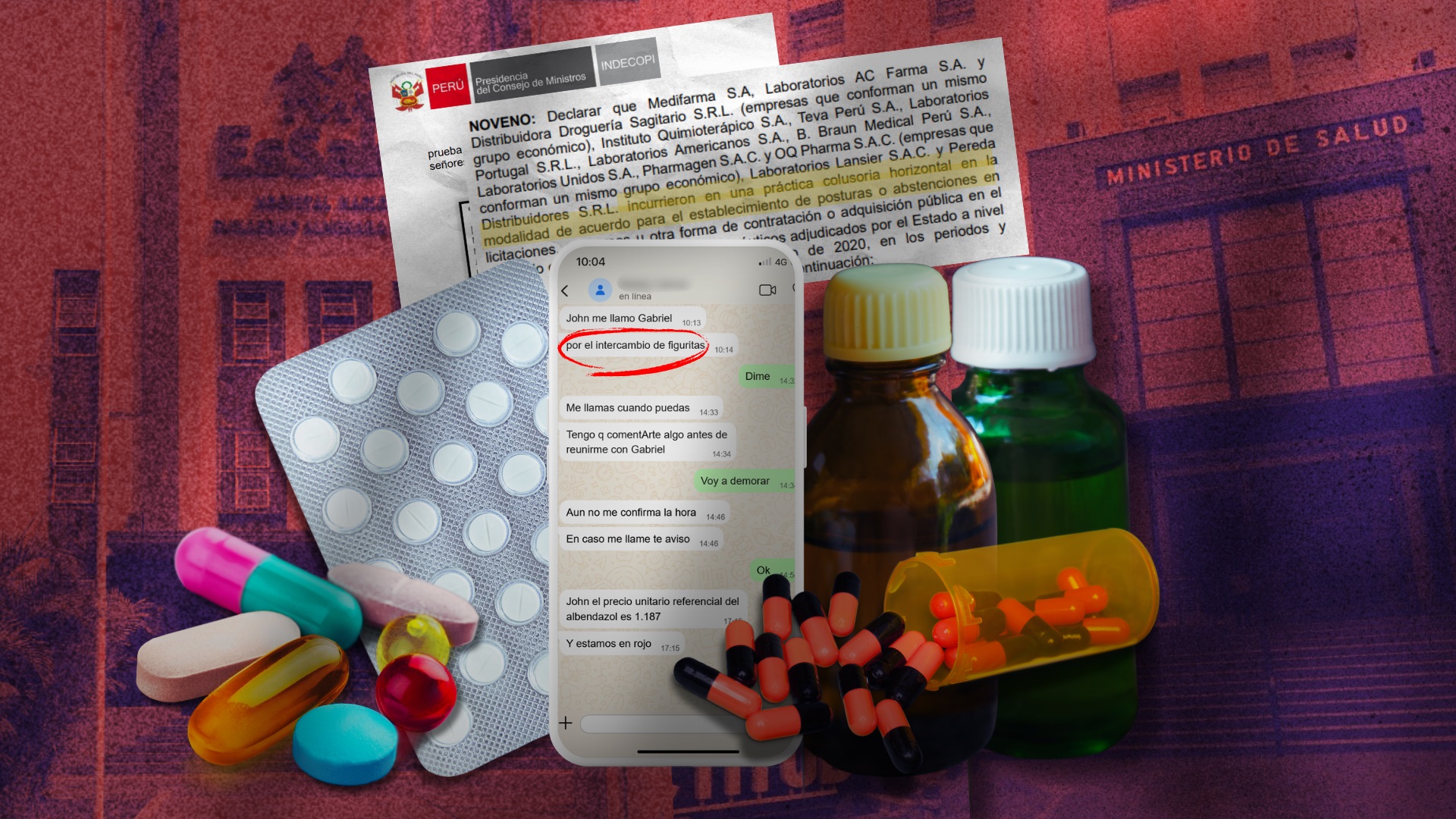 CÁRTEL. El Indecopi identificó que 13 empresas realizaron negociaciones anticompetitivas en 23 licitaciones públicas, con lo que obtuvieron S/184 millones de ganancias ilícitas.