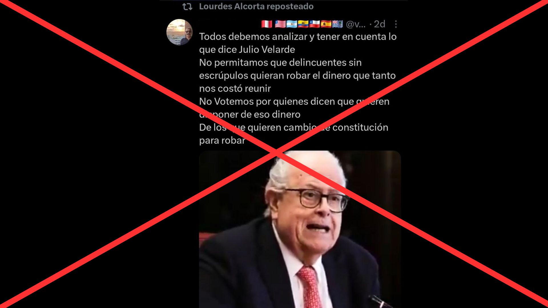 Video de Julio Velarde advirtiendo una inestabilidad económica por propuestas electorales no es real: fue creado con IA
