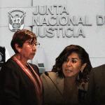 RIESGOS. La fiscal de la Nación Patricia Benavides investiga a los magistrados de la JNJ: Imelda Tumialán, María Zavala y Antonio de la Haza.
