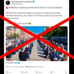 Falso: Video en el que cristianos polacos supuestamente rezan por la paz entre Hamás e Israel no es actual