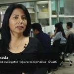 PERIODISMO. Magali Estrada investiga temas de pesca y oceanos desde Áncash.