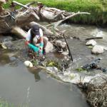 CONTAMINACIÓN. Una investigación halló bacterias multirresistentes a antibióticos en muestras de agua de riego del río Chibunga.