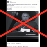 Es falso el video del diputado venezolano Diosdado Cabello en el que admite el triunfo del candidato opositor Edmundo Gonzáles