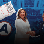 VÍNCULOS. Los congresistas de APP —partido fundado por César Acuña— han favorecido con sus votos al Gobierno de Dina Boluarte en acciones de control y pedidos de vacancia.