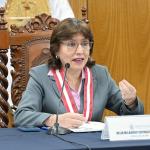 CARGO. Delia Espinoza ocupó la Fiscalía de la Nación hasta el viernes 20 de este mes, cuando fue suspendida por la JNJ. Denuncia que ha sido amenazada de muerte. 