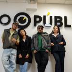 VOCES. Gianfranco Rodríguez, Carolina Carbajal, Kiara Price Escobar y Franz Armas fueron los expositores del conversatorio Hip Hop y Democracia.