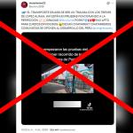 Falso: Este video no muestra el inicio de pruebas de los trenes traídos por López Aliaga: fue grabado en California