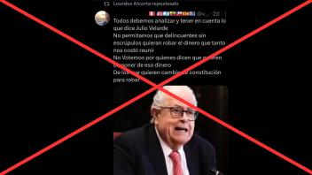 Video de Julio Velarde advirtiendo una inestabilidad económica por propuestas electorales no es real: fue creado con IA