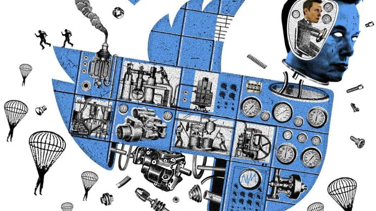 REDUCCIÓN. Twitter ahora tiene menos de 2.000 trabajadores, frente a los 7.500 que había antes de que Elon Musk asuma el mando de la red social. 