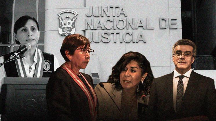 RIESGOS. La fiscal de la Nación Patricia Benavides investiga a los magistrados de la JNJ: Imelda Tumialán, María Zavala y Antonio de la Haza.