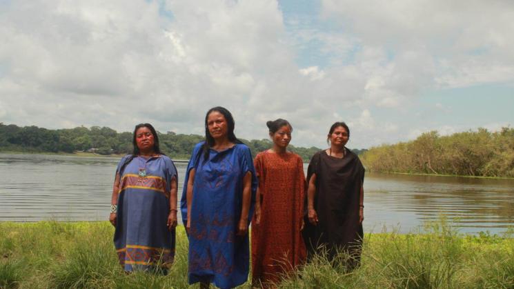 JUSTICIA. Ergilia Rengifo, Julia Pérez, Lina Ruiz y Lita Rojas piden castigo para los asesinos de sus familiares.