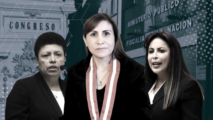 COAUTORAS. La Fiscalía incluyó a las congresistas Martha Moyano y Patricia Chirinos como integrantes de la presunta organización criminal de Patricia Benavides.