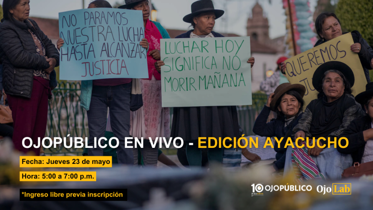OjoPúblico En Vivo - Ayacucho. Únete a esta conversación sobre democracia y derechos humanos.