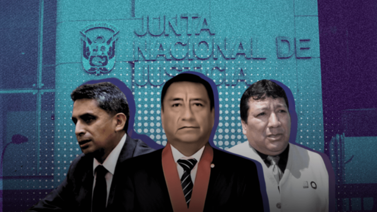 ANTECEDENTES. De izquierda a derecha, los abogados postulantes a la JNJ: Rafael Ruíz Hidalgo, Juan Rolando Hurtado Poma y Richard Fermín Contreras Horna.