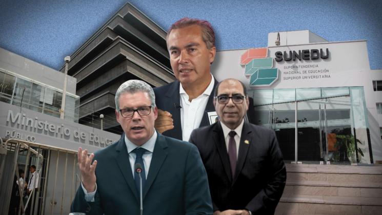 ANTECEDENTES. Juan Antonio Bazán asesoró a la actual administración de la Sunedu, presidida por Manuel Castillo, y ahora es director en la gestión de Morgan Quero.