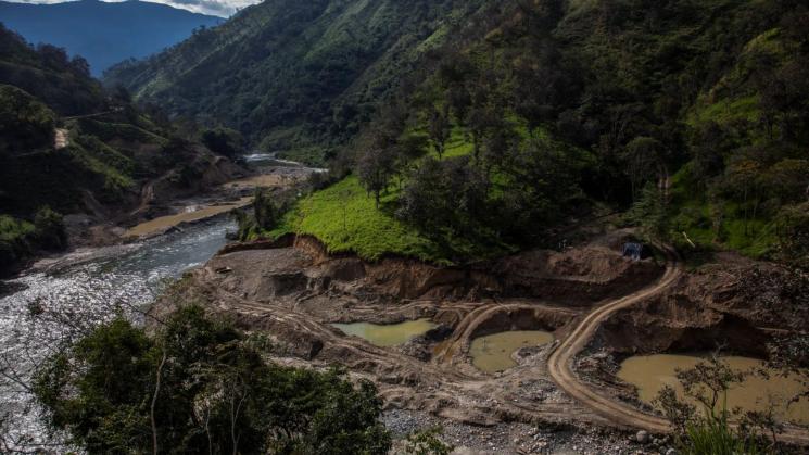AMENAZA. La minería ilegal se ha expandido sin control en San Ignacio, una provincia clave para la caficultura nacional. 