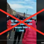 Falso: Video de miles de manifestantes que se dirigen a Lima para las protestas no es de julio