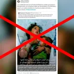 #Factchecking Falso: Esta imagen compartida por Kelly Portalatino de supuesta niña palestina fallecida en Gaza no es actual