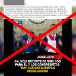 Imagen de supuesta declaración del presidente José Jerí acerca de que reducirá su sueldo y el de los congresistas es falsa