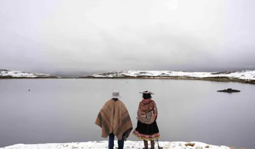 PROTECTORES. La crisis climática está acelerando el deshielo del glaciar Quelccaya, en Cusco.