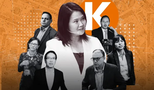 CARGOS. La Fiscalía acusa a Keiko Fujimori de haber liderado una organización criminal al interior de su partido Fuerza Popular para ocultar el origen de fondos ilícitos.