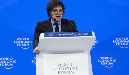 CRÍTICA. Javier Milei señaló que la "ideología woke" era la "gran epidemia de nuestra época" durante su discurso en el Foro Económico Mundial de Davos.