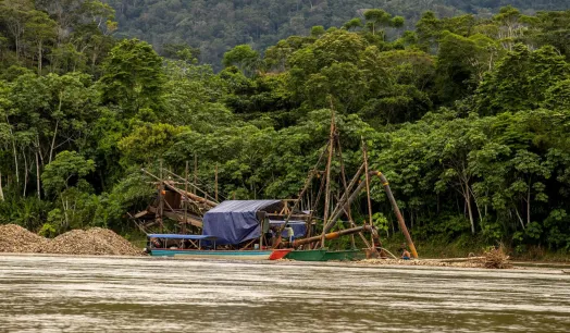 ALERTAS. Desde inicios de año -como ha ocurrido en el río Nanay- han aparecido decenas de dragas mineras en el río Tigre, en Loreto. 