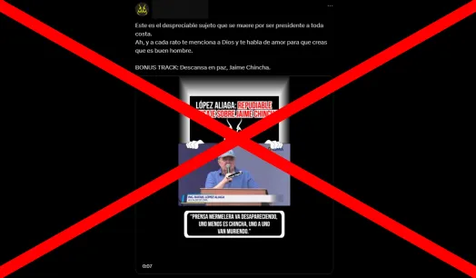 Engañoso: Video en el que Rafael López Aliaga agravia a Jaime Chincha no es actual: es de hace un año