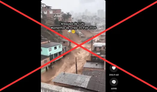 Falso: Supuesto video de reciente desastre natural en Arequipa fue generado con IA