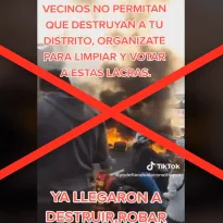 En realidad, el video en cuestión fue grabado durante el paro de transportistas que se realizó en abril del 2022. 
