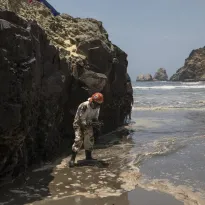 CONTAMINACIÓN. Las demandas y sanciones por el derrame de petróleo en el mar peruano representan el mayor monto del total de litigios que afronta el grupo Repsol. 