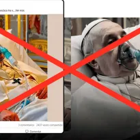 Imagen del papa Francisco con un respirador es falsa y posiblemente generada con IA