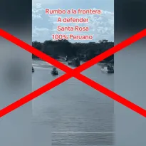 Es falsa la versión de que las Fuerzas Armadas se dirigen a la isla Santa Rosa para defender la soberanía peruana