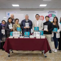 DONACIÓN. Evento “Aliados por la educación” con representantes de ambas instituciones.