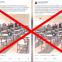 Falso: Video viral de ataque a docente no ocurrió en la Universidad San Marcos y no está relacionado con la marcha nacional